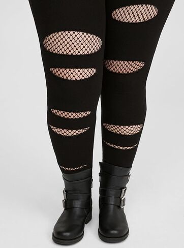 Torrid Full-Length Mesh Slit Pocket Legging in Kuwait
