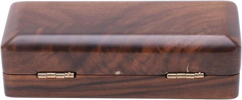 Solid Wood Mouthpiece Case Box Portable Storage for Sax Musical Instrument Accessories (black walnut) in Saudi Arabia