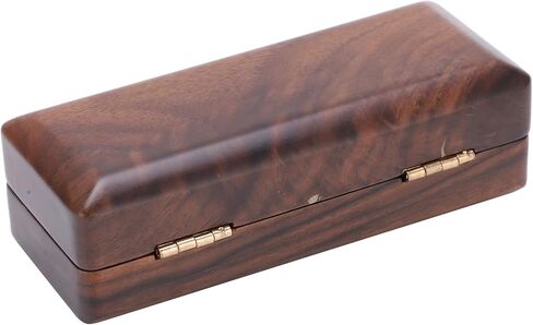 Solid Wood Mouthpiece Case Box Portable Storage for Sax Musical Instrument Accessories (black walnut) in Saudi Arabia