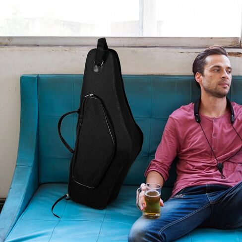 Ipetboom Portable Alto Saxophone Case with Shockproof Storage Container Shoulder Straps and Handle for Easy Carrying Suitable for Adults in Saudi Arabia