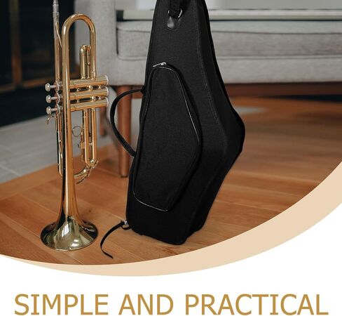 Portable Alto Saxophone Bag Shockproof Case with Handle Shoulder Straps Black Storage Container for Outdoor Performance in Saudi Arabia