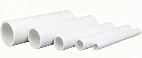 4 قطع بقطر خارجي 1 بوصة أنابيب PVC طويلة 17 بوصة، أنابيب PVC صناعية بيضاء Sch40 للحديقة والمزرعة والدفيئة والمشروعات اليدوية [1 بوصة × 17 بوصة طول] in Saudi Arabia