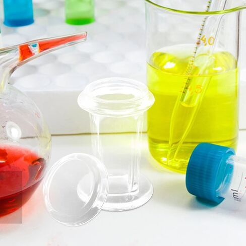 2 قطعة برطمانات تلطيخ زجاجية مع غطاء سعة 5 شرائح خزانات تلطيخ زجاجية عمودية للتجارب المعملية والعلمية in Kuwait