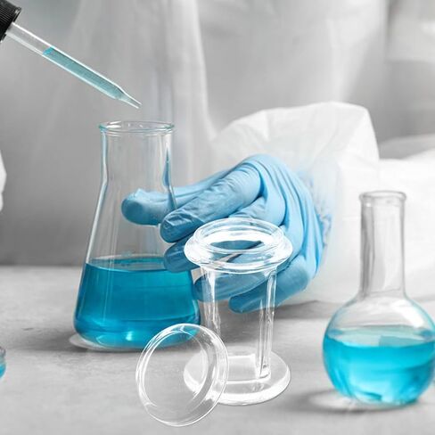 2 قطعة برطمانات تلطيخ زجاجية مع غطاء سعة 5 شرائح خزانات تلطيخ زجاجية عمودية للتجارب المعملية والعلمية in Kuwait