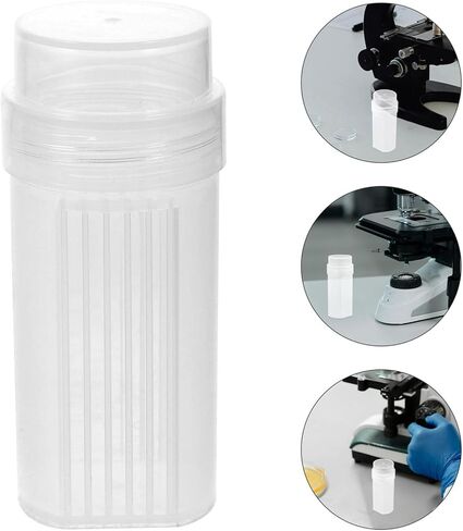 FOMIYES 6pcs High Transparency Plastic Slide Staining Jar with 5-compartment Slide Staining Rack for Laboratory Sample Processing, Sturdy Coplin Canisters Suitable for Professional Medical in Saudi Arabia
