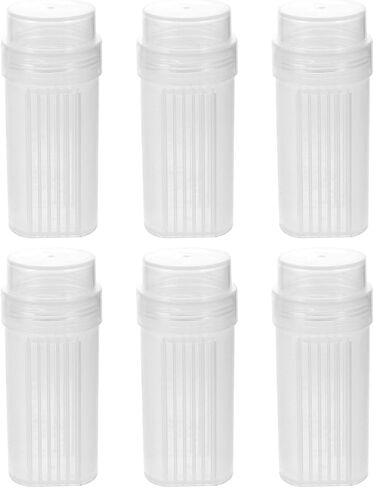 Zerodeko 6pcs Coplin Staining Jars with Lid, 5-slide Capacity Plastic Laboratory Slide Staining Tanks, Canisters for Microscope Labs and Science Supplies in Saudi Arabia