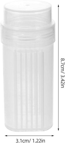 Zerodeko 6pcs Coplin Staining Jars with Lid, 5-slide Capacity Plastic Laboratory Slide Staining Tanks, Canisters for Microscope Labs and Science Supplies in Saudi Arabia