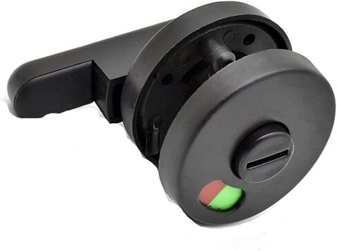 Door Locks and Latches Universal Black Privacy WC Plastic Latch Vacant Engaged Door Lock Toilet Shower Cubicles & Bathroom Indicator Bolt in Saudi Arabia
