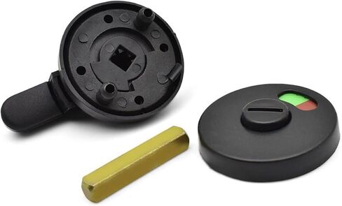 Door Locks and Latches Universal Black Privacy WC Plastic Latch Vacant Engaged Door Lock Toilet Shower Cubicles & Bathroom Indicator Bolt in Saudi Arabia