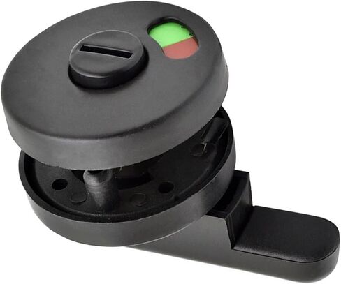 Door Locks and Latches Universal Black Privacy WC Plastic Latch Vacant Engaged Door Lock Toilet Shower Cubicles & Bathroom Indicator Bolt in Saudi Arabia