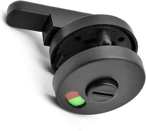 Door Locks and Latches Universal Black Privacy WC Plastic Latch Vacant Engaged Door Lock Toilet Shower Cubicles & Bathroom Indicator Bolt in Saudi Arabia