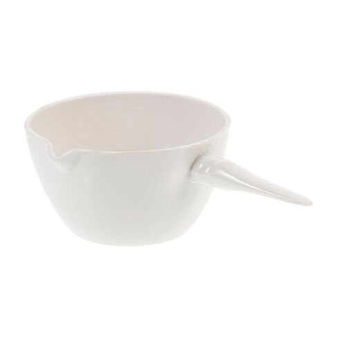 Luxshiny Ceramic Evaporating Dish with Handle 250ml Porcelain Round Bottom Laboratory Evaporation Basin Science Lab Evaporating Container for Chemical Experiments in Saudi Arabia