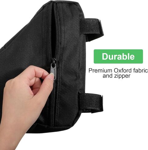 2 Pcs Bike Frame Bag, 7.87 x 10.63 Inch Triangle Design Lightweight Bicycle Bag for Road & Mountain Bikes, Waterproof Polyester Storage Pouch, Black in Saudi Arabia