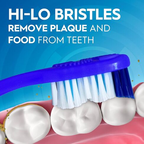 فرشاة أسنان أورال-بي مزدوجة التنظيف، ناعمة، عدد 6 in Kuwait