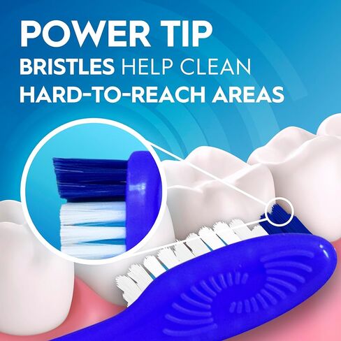 فرشاة أسنان أورال-بي مزدوجة التنظيف، ناعمة، عدد 6 in Kuwait