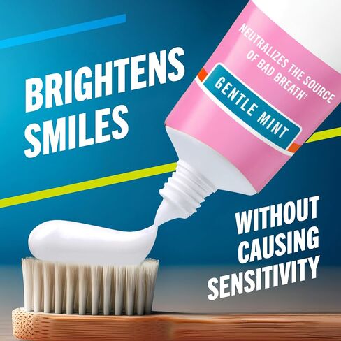 معجون أسنان TheraBreath الحساس، تخفيف الحساسية على مدار الساعة طوال أيام الأسبوع (1)، مع الفلورايد للحماية من التجويف، نعناع لطيف، 118 مل، عبوتان in Kuwait