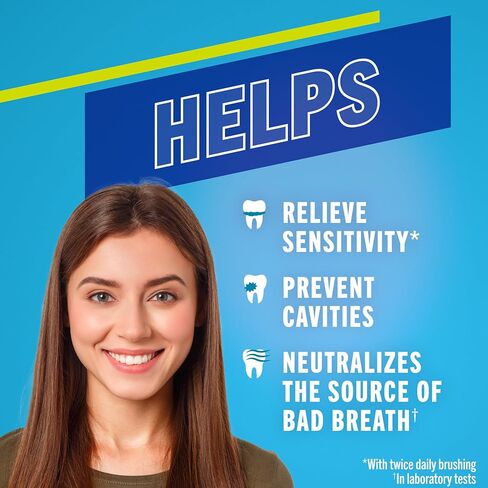 معجون أسنان TheraBreath الحساس، تخفيف الحساسية على مدار الساعة طوال أيام الأسبوع (1)، مع الفلورايد للحماية من التجويف، نعناع لطيف، 118 مل، عبوتان in Kuwait