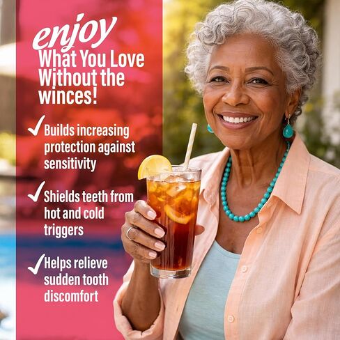 معجون أسنان جوروناندا الحساس - 5% نترات البوتاسيوم لتخفيف حساسية الأسنان، نانو هيدروكسيباتيت والكركم الأبيض للثة السعيدة، خالي من الفلورايد، نعناع القرنفل الطبيعي، 4.2 أونصة in Kuwait