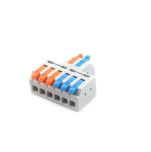 Universal Compact Wiring Splicing Conector 10PCS 3 in 9 Out Connector Wiring Terminal Quick P+C+T Lamp Wire Connector Parallel Wire Junction Box One in Multiple Out Splitter(D3-9) in Saudi Arabia
