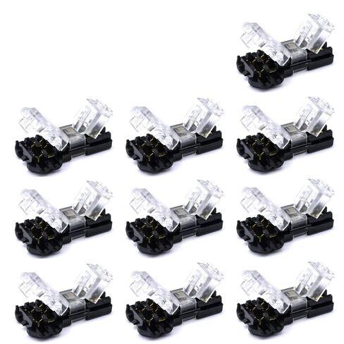 Universal Compact Wiring Splicing Conector 10/30/50pcs Low Voltage Lead Connector 2-pin 2-Channel 300v 10a Universal Compact Lead Connector, Suitable for 24-20AWG Cables(30 PCS) in Saudi Arabia