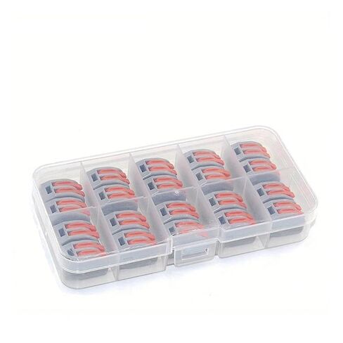 Universal Compact Wiring Splicing Conector 20/55/60pcs Quick Wire Connector,Fast Wiring Push in Lever Connectors Electrical Wiring Terminal Block with Storage Box, for Wires(60PCS) in Saudi Arabia