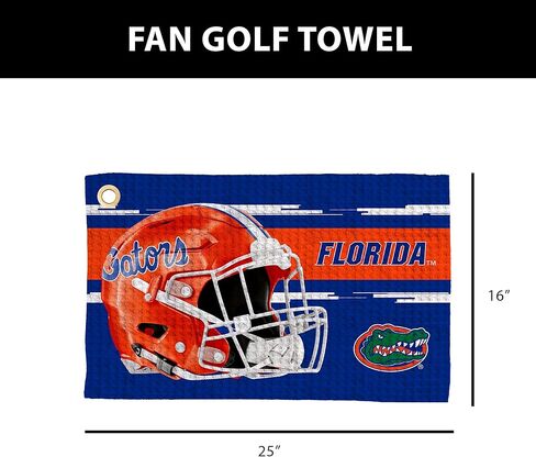 منشفة الجولف Northwest NCAA Florida Gators، نسيج وافل من الألياف الدقيقة مرخص رسميًا، ماص مقاس 16 × 25 بوصة، ملحق تنظيف النادي، تصميم مضيء in Saudi Arabia