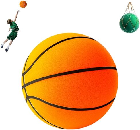 Silent Basketball Size 3/4/5/6/7, Hush Handle Foam Training Ball, Wear-Resistant & Slip-Resistant, Rapid Rebound Without Deformation, for Various Indoor Activities in Saudi Arabia