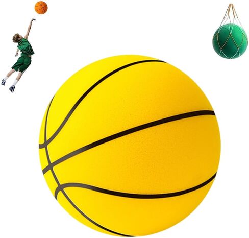 Silent Basketball Size 3/4/5/6/7, Hush Handle Foam Training Ball, Wear-Resistant & Slip-Resistant, Rapid Rebound Without Deformation, for Various Indoor Activities in Saudi Arabia
