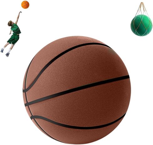 Silent Basketball Size 3/4/5/6/7, Hush Handle Foam Training Ball, Wear-Resistant & Slip-Resistant, Rapid Rebound Without Deformation, for Various Indoor Activities in Saudi Arabia