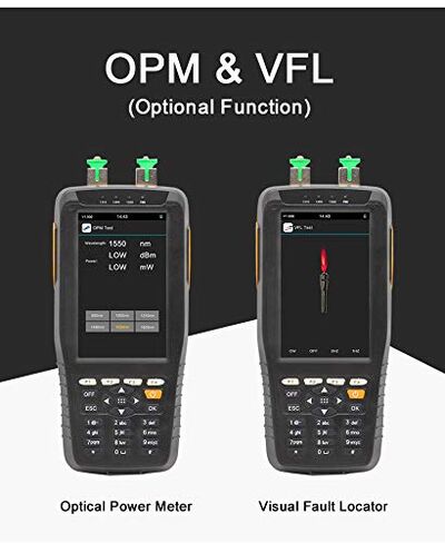 SHYSKY TM70B-OV1 PON Optical Power Meter with 1mw VFL and Optical Power Meter for EPON GPON xPON OLT-ONU 1310/1490/1550nm, 3 in 1 PON Tester for PON Network Construction and Maintenance in Kuwait