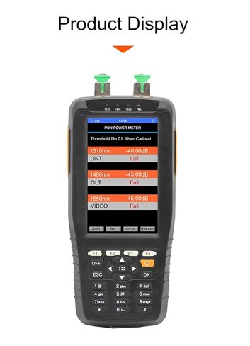 SHYSKY TM70B-OV1 PON Optical Power Meter with 1mw VFL and Optical Power Meter for EPON GPON xPON OLT-ONU 1310/1490/1550nm, 3 in 1 PON Tester for PON Network Construction and Maintenance in Kuwait