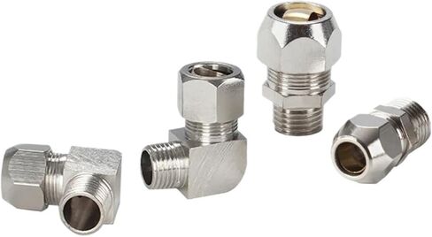 تركيبات نحاسية مطلية بالنيكل، موصلات سريعة PC PL 4 مم 6 مم 8 مم 10 مم (PL 12 مم، 1I2) in Kuwait