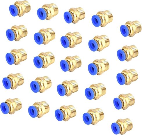 Pneumatic Male Connector Durable Quick Fittings Adapter for Pipe and Tools, 25Pcs G1/4 for Workshops in Saudi Arabia