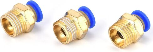 Pneumatic Male Connector Durable Quick Fittings Adapter for Pipe and Tools, 25Pcs G1/4 for Workshops in Saudi Arabia