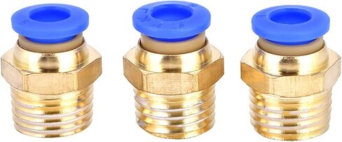 Pneumatic Male Connector Durable Quick Fittings Adapter for Pipe and Tools, 25Pcs G1/4 for Workshops in Saudi Arabia