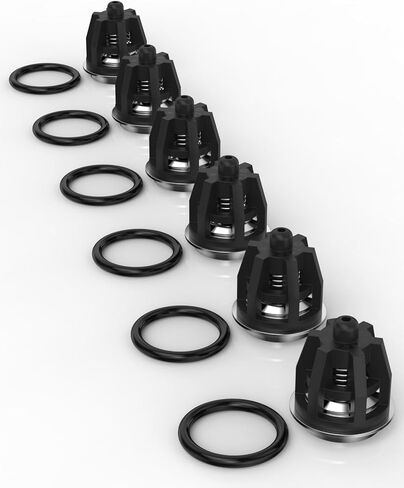6PCS Pressure Washer Check Valve Kit Compatible with Mi-T-M 700009 & Inter Pump 47, 49, 50, 51 Series | Replacement Part 758-543, 36.7032.01 | Durable High-Performance Repair Kit in Saudi Arabia