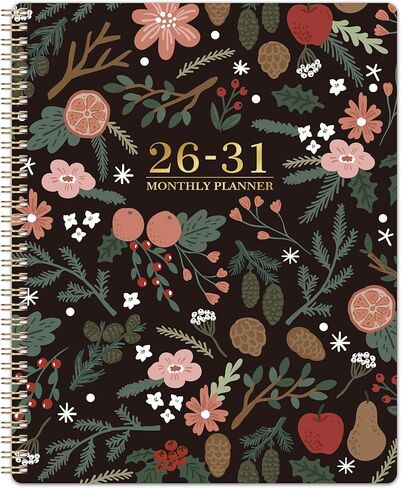 2026-2030 Monthly Planner - 5 Year Planner/Calendar, 5 Year Calendar 2026-2030 Monthly Planner with Tabs, Jan. 2026 - Dec. 2030, 9" x 11", Twin-Wire Binding, Double-Side Pocket - Pinecone in Saudi Arabia