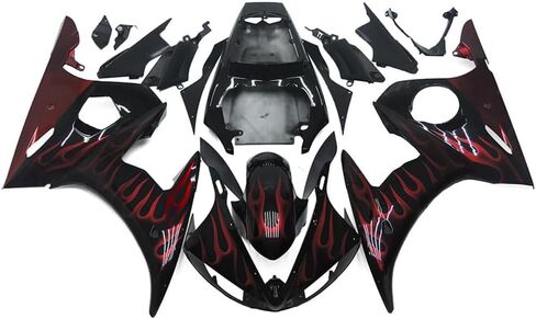 NT FAIRING Glossy Black Injection Mold Fairing Fit for Yamaha YZF 2003-2005 R6 & 2006-2009 R6S New Painted Kit ABS Plastic Motorcycle Bodywork Aftermarket in Saudi Arabia