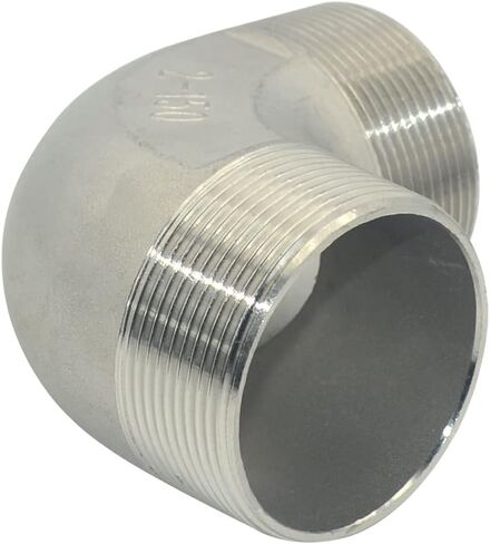 1 قطعة 1/2 "3/4" 1 "1-1/4" 1-1/2" 2" 304 الفولاذ المقاوم للصدأ ذكر الخيوط الكوع 90 درجة الكوع تركيب أنابيب المياه SS304 موصل مشترك (1-1/2") in Kuwait