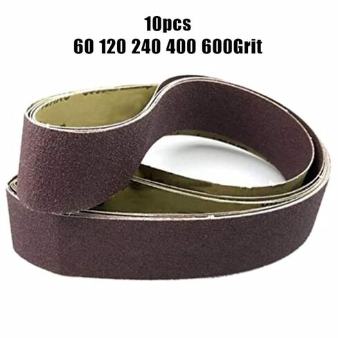 Carbide Sanding Belts, 10pcs 1220 * 50mm Sanding Abrasive Belts Sander Grinding Polishing Metal(60#) in Saudi Arabia