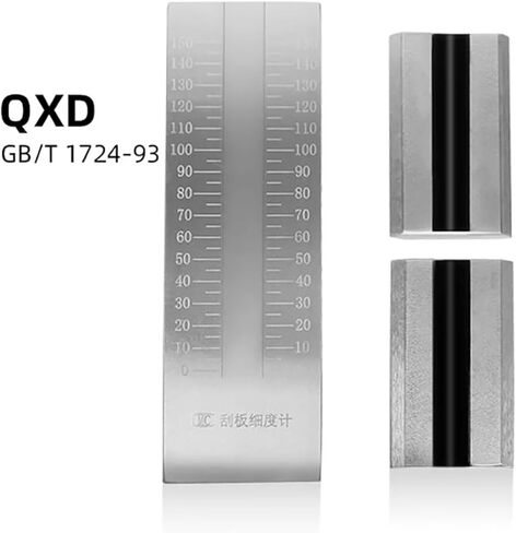 Single Groove Fineness Plate Fineness Gauge Stainless Steel Scraper Fineness Meter 25/50/100/150um (0) in Saudi Arabia