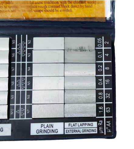 30Pcs Surface Roughness Comparators with Ra0.05-12.5um for Surface Roughness Gauge Made of Solid Electroformed Nickel in Saudi Arabia