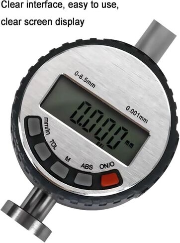 مقياس ملف تعريف محمول، جهاز اختبار خشونة السطح الرقمي، نطاق القياس 0-6.5 مم، الدقة 1 ميكرومتر، عملية سهلة، لقياس محيط السطح والحفر. in Kuwait