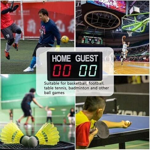 LED Football Scoreboard, Electronic Digital Display with Remote Control, Single Sided Replacement Board for Tennis, Basketbal in Saudi Arabia