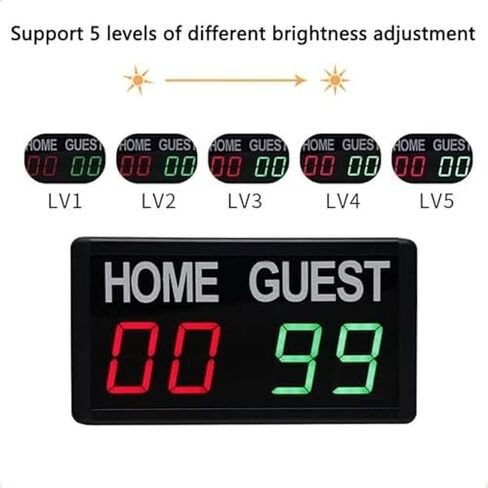 LED Football Scoreboard, Electronic Digital Display with Remote Control, Single Sided Replacement Board for Tennis, Basketbal in Saudi Arabia