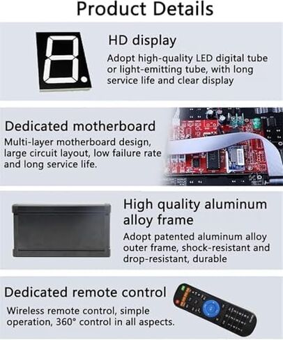 LED Football Scoreboard, Electronic Digital Display with Remote Control, Single Sided Replacement Board for Tennis, Basketbal in Saudi Arabia