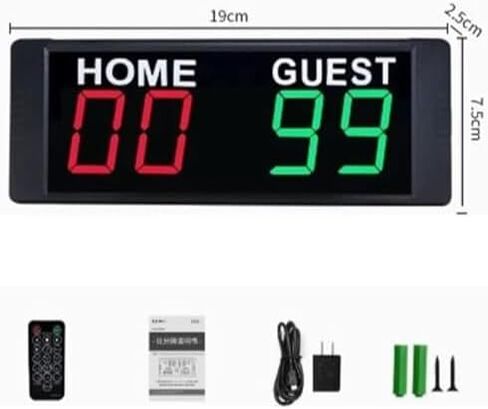 LED Football Scoreboard, Electronic Digital Display with Remote Control, Single Sided Replacement Board for Tennis, Basketbal in Saudi Arabia