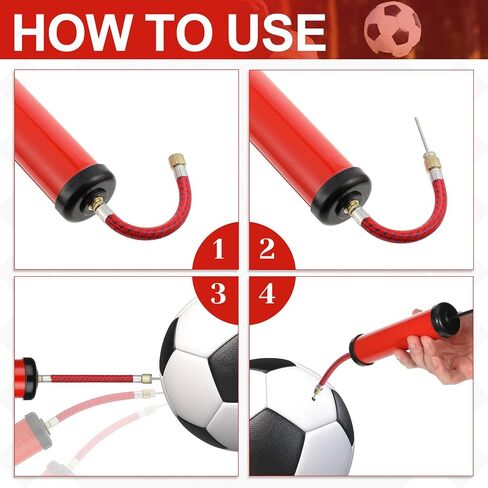 10 Pcs Portable Air Pump Ball Pump for Sports with Needles Nozzles Flexible Extension Hose Air Balls Pumps Bulk for Soccer Basketball Football Volleyball in Saudi Arabia