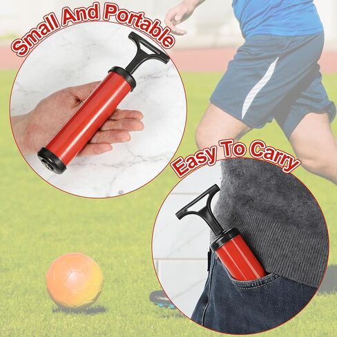 10 Pcs Portable Air Pump Ball Pump for Sports with Needles Nozzles Flexible Extension Hose Air Balls Pumps Bulk for Soccer Basketball Football Volleyball in Saudi Arabia