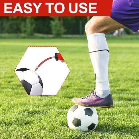 10 Pcs Portable Air Pump Ball Pump for Sports with Needles Nozzles Flexible Extension Hose Air Balls Pumps Bulk for Soccer Basketball Football Volleyball in Saudi Arabia